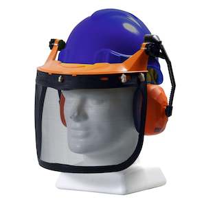 Tuff-Nut Pinlock Hard Hat Forestry Combo - Blue