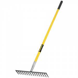 Gardening Tools: Truper Garden Rake with Fiberglass Handle 16T