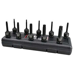 M7 10pc Impact Torx Socket Set 1/2in Dr. T20-T70