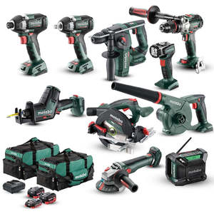 Metabo 18V 10-Piece Brushless Kit
