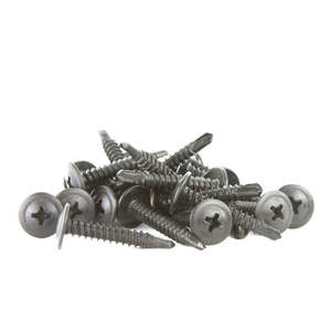 Automotive 1: Screw Button Head Self Drilling Black 8g 25mm (100 Pack)