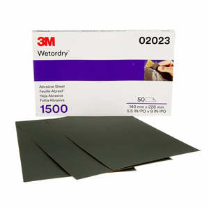Sanding Polishing: 3m 401q 2023 Wetordry Abrasive Sheet 1500g