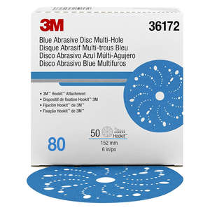 Sanding Polishing: 3m 321u 36172 Blue Hookit Disc 150mm 80g