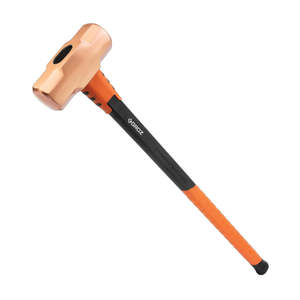 Hammers Bars: Groz Copper Head Sledge Hammer 3.6kg-Fibreglass Handle 900mm