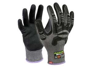Safety Equipment: Esko Razor Impact 3 Glove, Grey