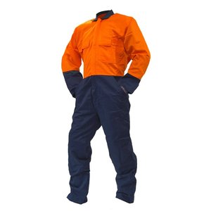 Overall LS, 200gsm Cotton Ripstop, Orange/Navy DO