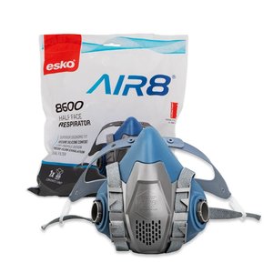 Safety Equipment: Esko AIR8 8600 Half-Face Silicone Respirator