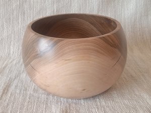 Products: Large Decorative Hand-Turned Walnut Bowl - Engrain