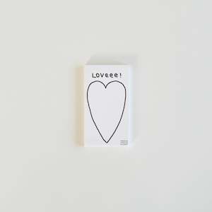 Notepads: *RESTOCK* LOVEEE! Mini Memo Pad - WHITE