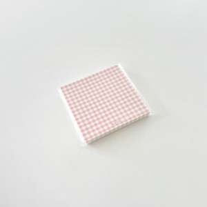 Our Picks: Gingham Memo Pad - PINK