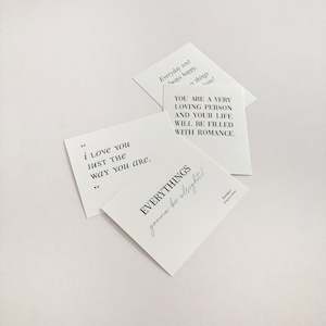 Mini Lettering Postcards (ea)