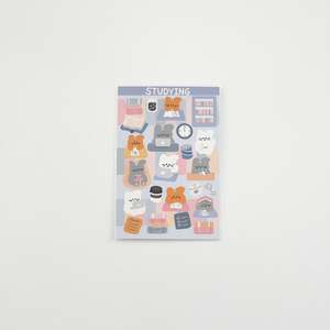 STUDYING STICKER