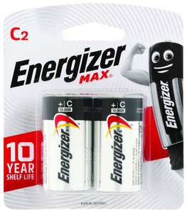 Battery: Energizer Max C Battery - 2pk