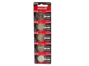 Maxell Lithium Coin Battery CR2025 - Strip of 5