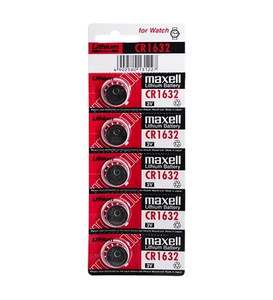 Maxell Lithium Coin Battery CR1632 - Strip of 5