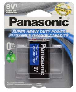 Battery: Panasonic SHD 9V Battery - 1pk