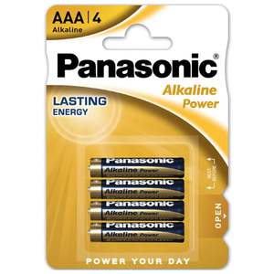 Panasonic Gold AAA Alkaline Battery - 4pk
