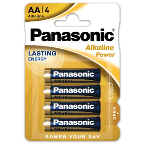 Panasonic Gold AA Alkaline Battery - 4pk