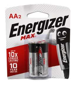 Battery: Energizer Max AA Battery - 2pk