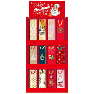 Products: Xmas Wine Gift Bags W/Display