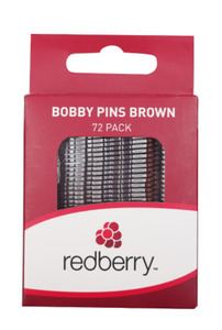 Red Berry: R/B Bobby Pins - Brown 72pk