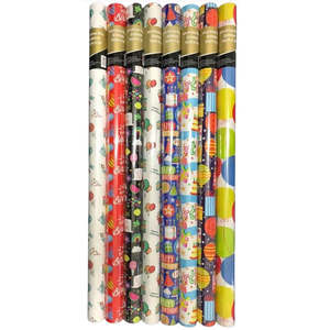 Party: Birthday Wrapping Paper 70cmx3m - Ctn 36