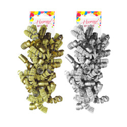 Party: Gift Wrapping Ribbon - Silver & Gold 3pk