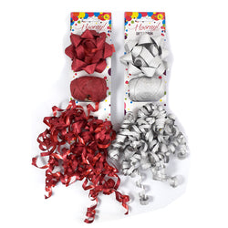 Party: Gift Wrapping Set - Silver & Red