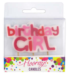 Party: Hooray Birthday Girl Candle