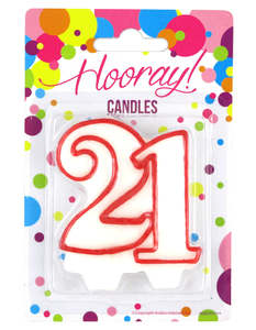 Hooray Numerical Candle - No21