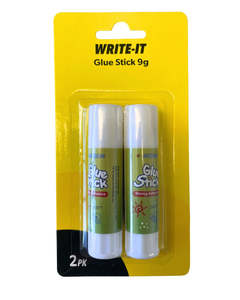Write It: W-it Glue Stick 2pk - 9g