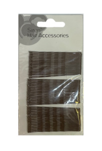 Siren Large Bobby Pins Brown 48pc**