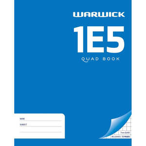 Warwick Exercise Book 1E5