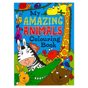Keep The Kids Entertained: Animals Colouring Book 56pg**