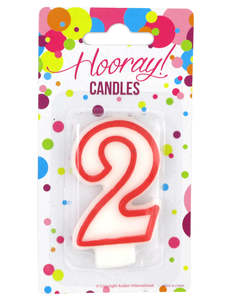 Hooray Numerical Candle - No2