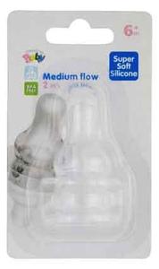Med Flow Silicone Teats 2pc