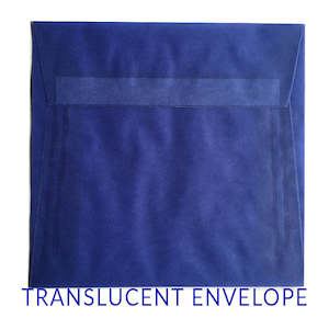170 X 170 Mm: Translucent Blue - (170x170mm SQUARE)