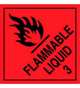 Labels and Document Slips: Flammable Liquid 3