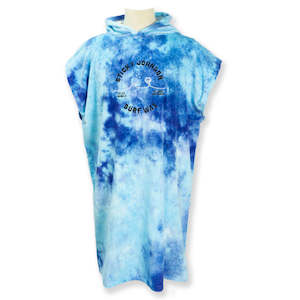 Apparel Scuba: Sticky Johnson Hooded Towel Blue Tie Dye