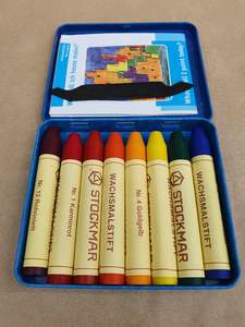 Arts And Crafts: Stockmar Stick Crayons (Tin of 8)