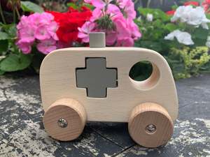 Wooden Ambulance Car