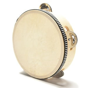 Natural Wooden Tambourine Drum 15cm
