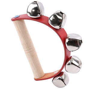 Music: Wooden Handheld Sleigh Rattle