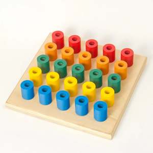 New: Wooden Stacking Pegboard