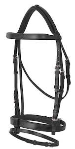 Horseware Bridal: Platinum flat padded Hanoverian bridle