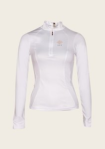 White UV Protective Long Show Shirt – Equestrio Style
