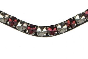 Browband Bold Crystal Merlot – Equestrio Style