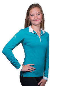 Marine Green With White Trim UV Protective Shirt – Equestrio Style