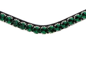 Products: Browband Sleek Emerald – Equestrio Style