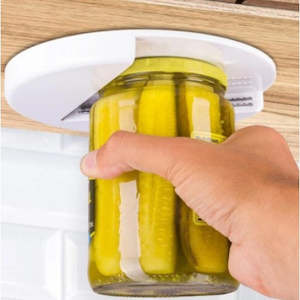 Kitchen Aids: Jar opener under cabinet